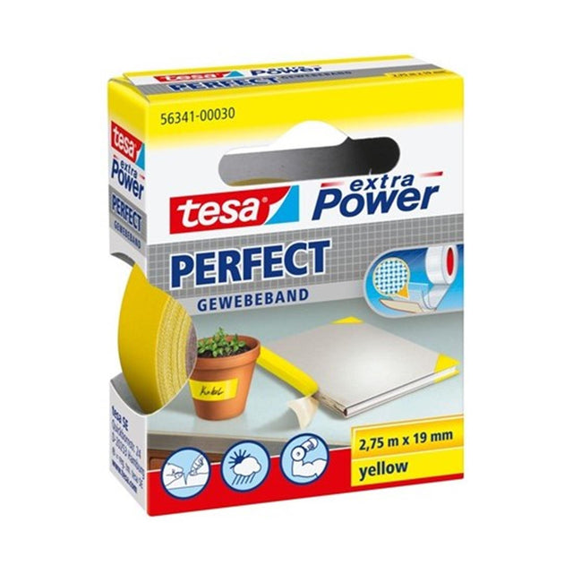 Nastro tessile Tesa Perfect 56341-00030-03 extra power giallo (L x L) 2,75 m x 19 mm 1 pezzo(i)