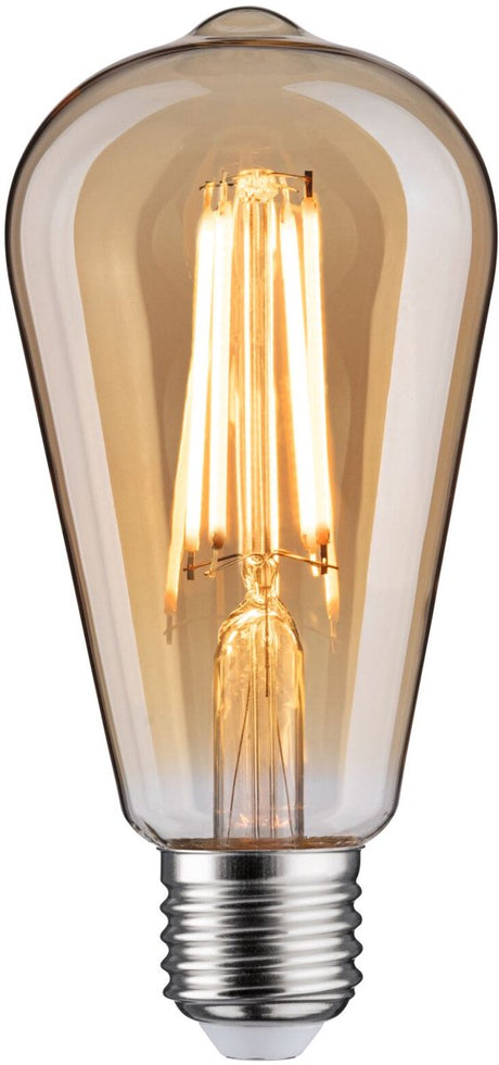 Paulmann 1879 Filamento 230 V 3-Step-Dim Lampadina LED Rustika E27 3 Step Dim 470LM 6W 1800K Dimmerabile Oro