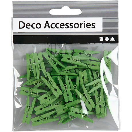 Creativ company cc mini mollette 3x25 mm verde 36 pezzi