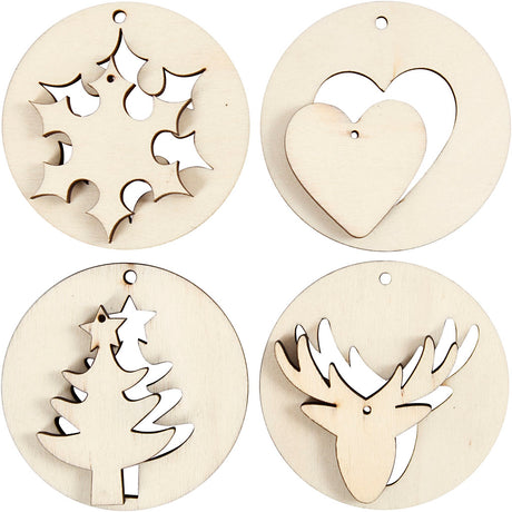 Azienda creativa https: www.cchobby.nl Decorazioni-sospese-2-in-1-d-7-cm-dimensione-foro-3-mm-spessore-4-mm-8-pezzi-1-scatola