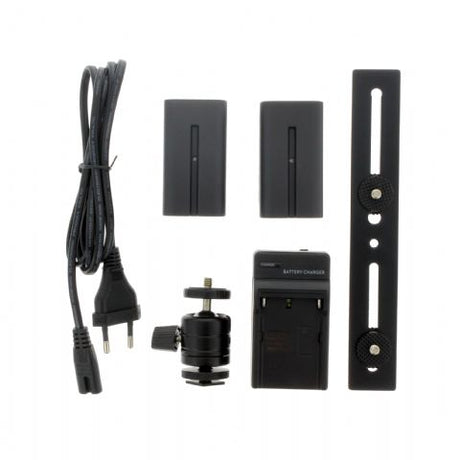Set di lampade a LED Linkstar VD-405V-K2 incl. batteria