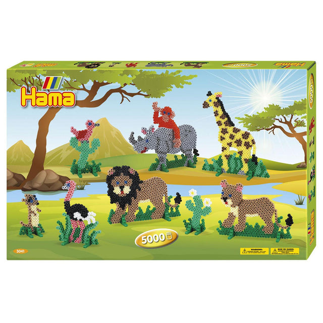 Set di perline da stiro Hama - Safari, 5000st.