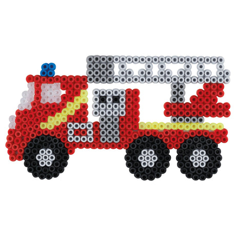 Set di perline termoadesive Hama 'vigili del fuoco' - 2000 perline multicolori
