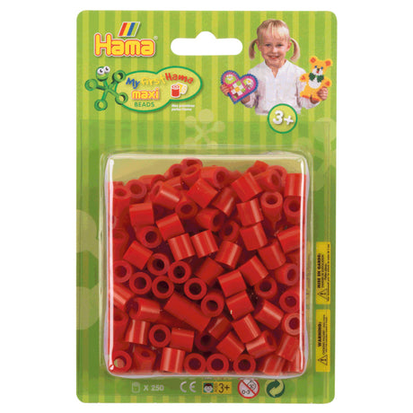 Perline termoadesive Hama maxi rosse, 250 pz.