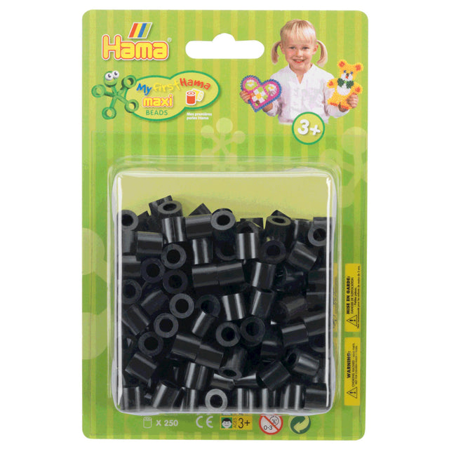 Perline termoadesive Hama maxi nere, 250 pz.