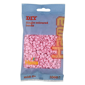 Perline termoadesive Hama midi - rosa pastello (95), 1000 pz.