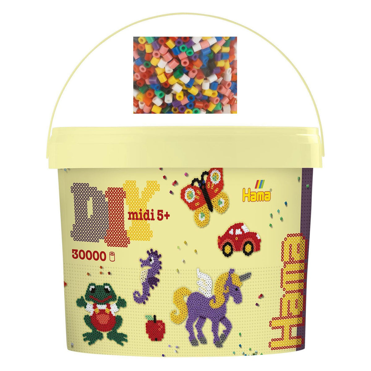 Perline da stiro Hama secchio midi 30000 pezzi