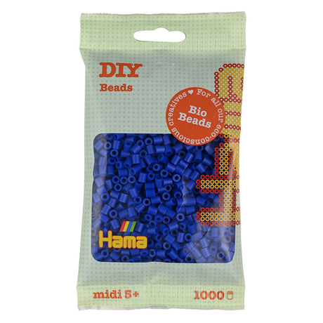 Perline termoadesive Hama midi bio - blu (008), 1000 pz.