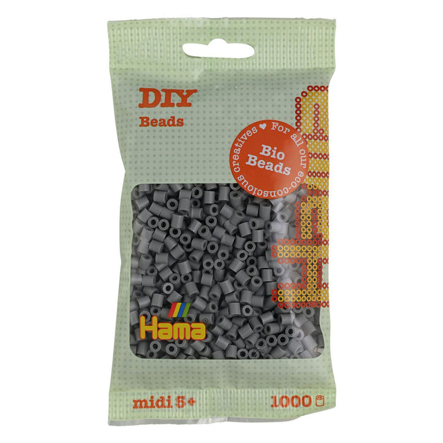 Perline termoadesive Hama midi bio - grigie (017), 1000 pz.