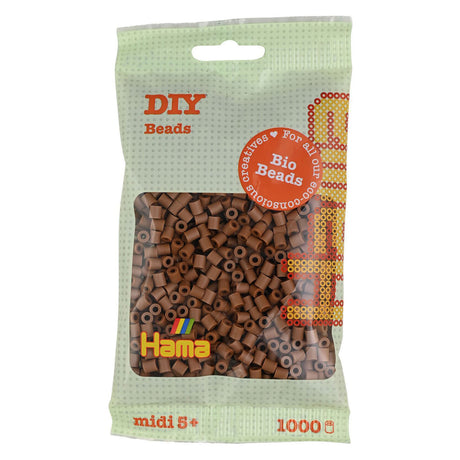 Perline termoadesive Hama midi bio - nocciola (076), 1000 pz.