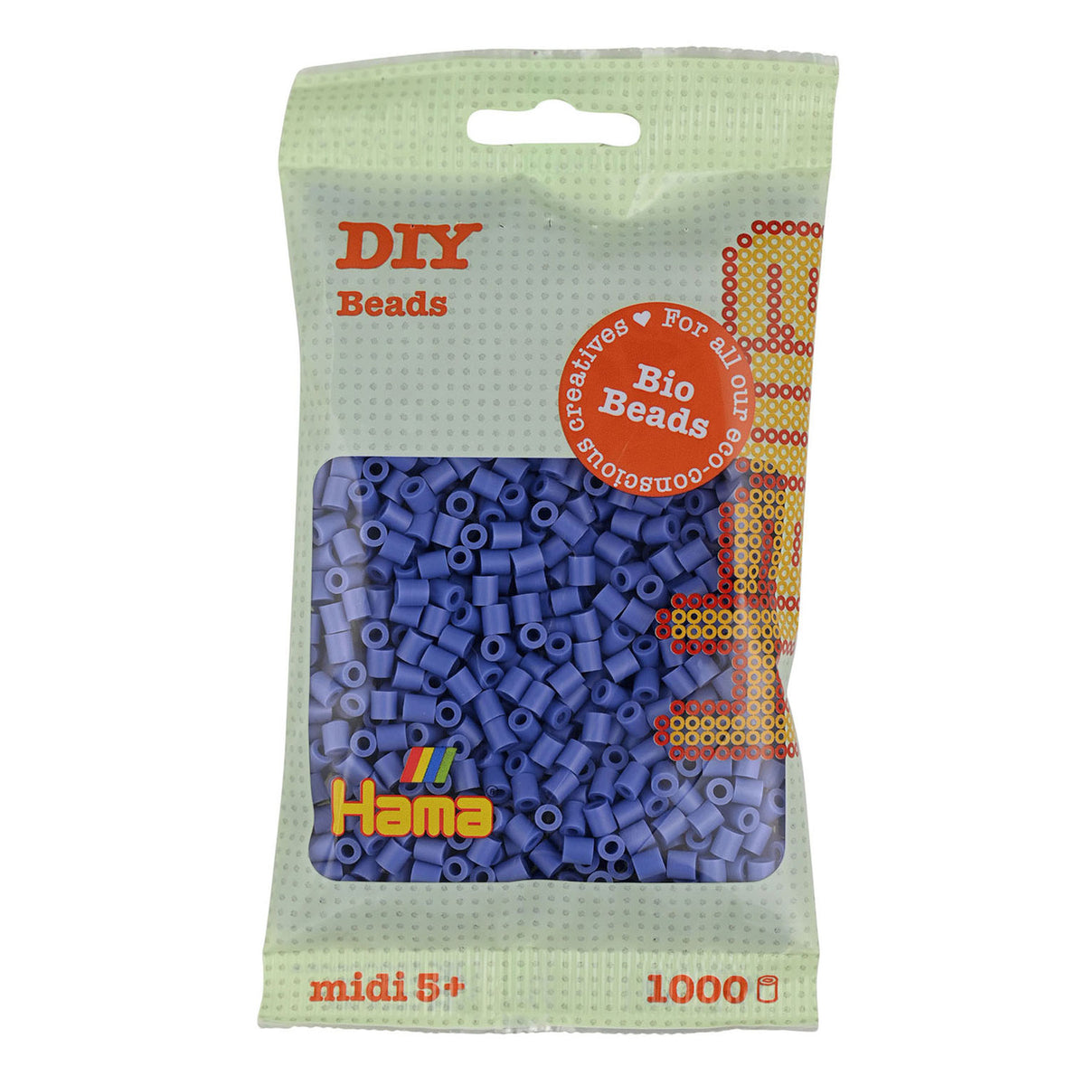 Perline termoadesive Hama midi bio - viola lavanda (107), 1000 pz.