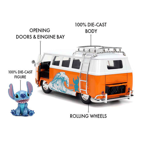 Jada giocattoli - punto 1961 bus vw 1:24 - 9336340314r01