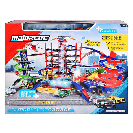Garage super city Majorette con 6 veicoli