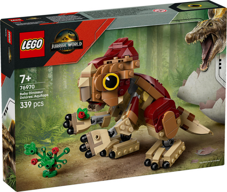 Lego ® Jurassic World Baby Dinosauro Dolores: Set di giocattoli Aquilops - 76970