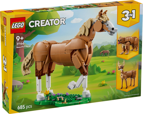 Bellissimo cavallo e set costruibile per animali LEGO® Creator 3 in 1 - 31166