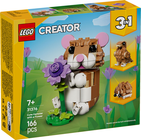Lego ® creator 3in1 simpatico criceto con fiore - 31376