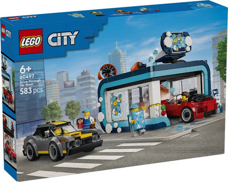 Kit di costruzione dell'autolavaggio Lego City per bambini dai 6 anni 60497