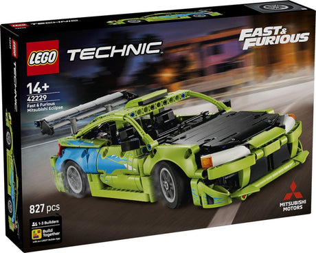 Lego Technic Fast and Furious Kit per costruire l'auto Mitsubishi Eclipse per bambini e adolescenti 42229