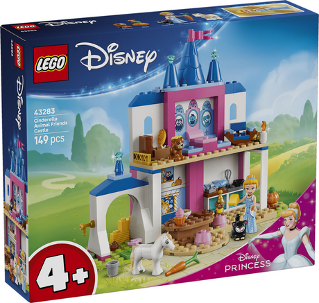 Lego ® ă€‚ Disney Princess Il castello di Cenerentola con gli amici animali - Giochi da costruire per bambini con Cenerentola e 4 animali - 43283