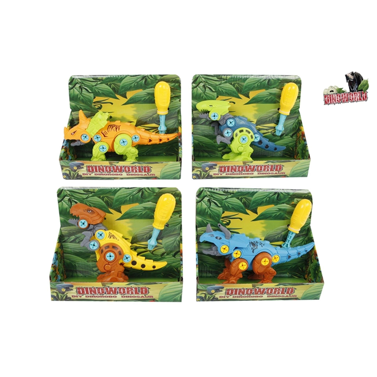 Dinoworld fai da te robot-dino 18 cm