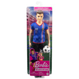 Barbie e ken calcio blu | 6 pezzi