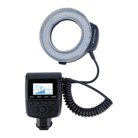 Lampada ad anello LED macro Studioking con flash RL-130