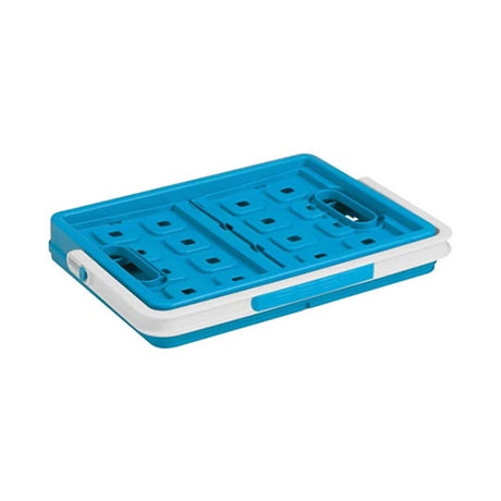 Cassa per la spesa Sunware quadrata 24 litri con manico blu 44x31,5x21cm