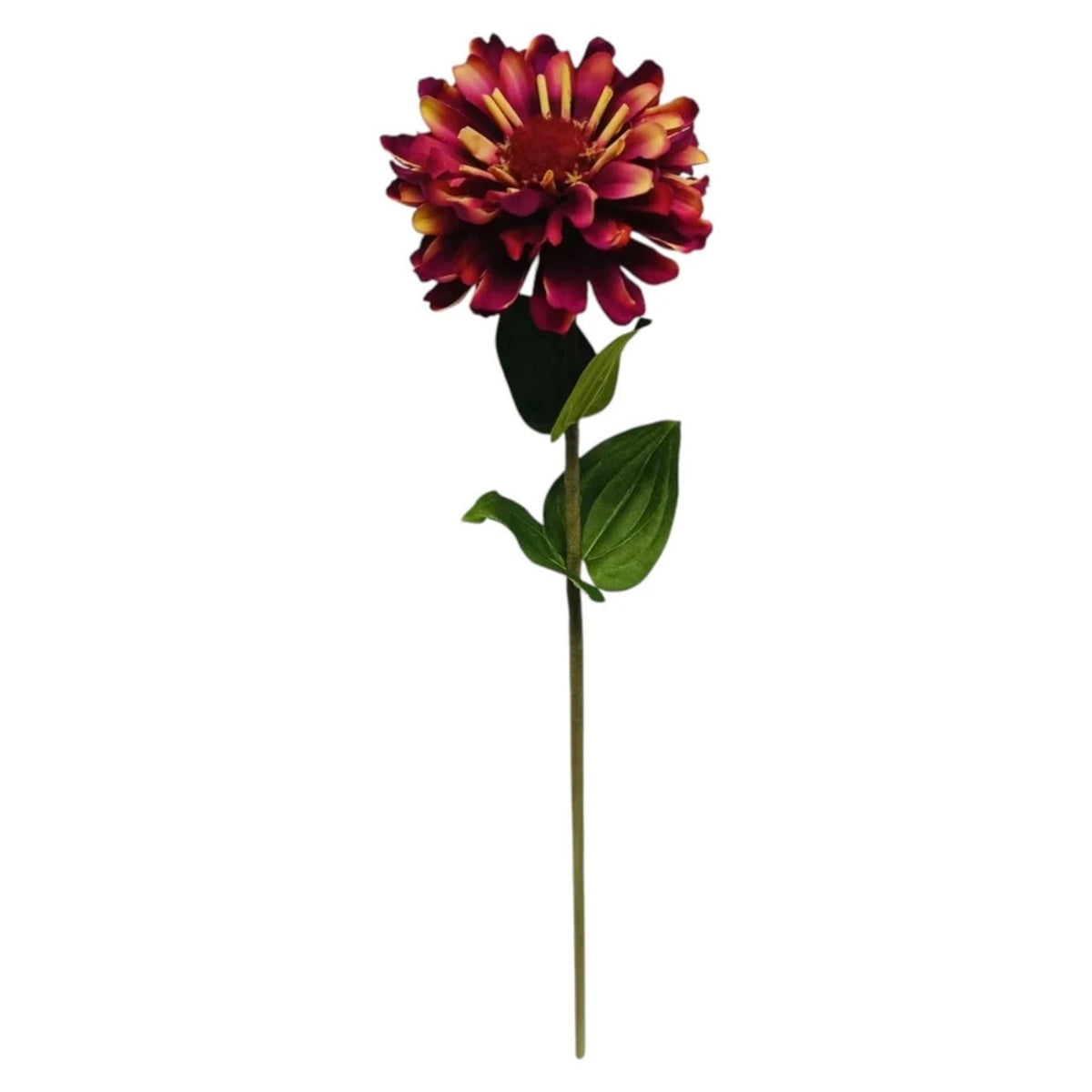 Fiore artificiale atmosfera signorile zinnia viola 58 cm