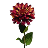 Fiore artificiale atmosfera signorile zinnia viola 58 cm