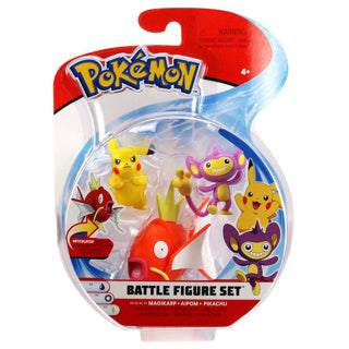 Set di personaggi Pokemon Pokemon Battle, confezione da 3 asst