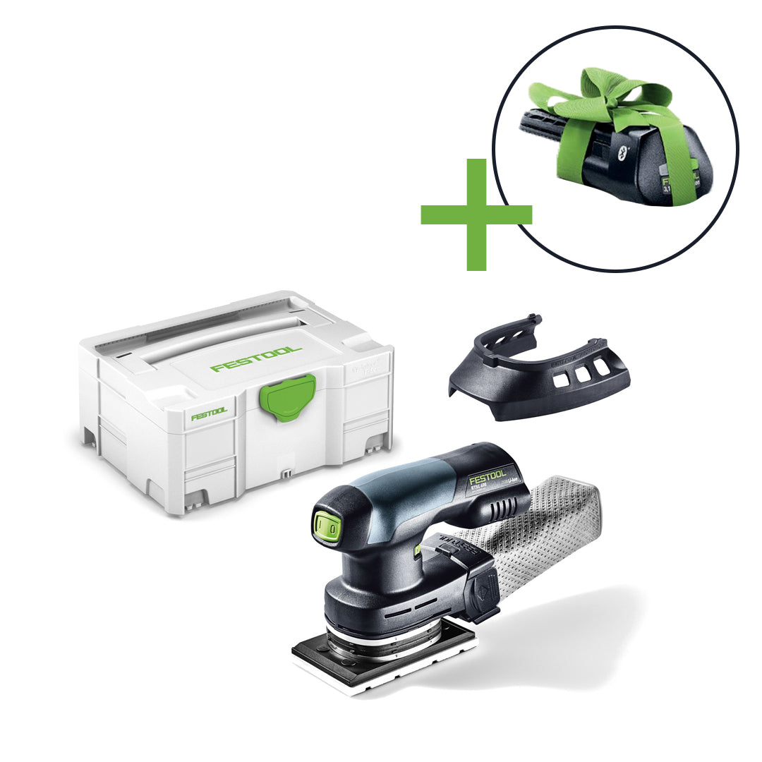 Levigatrice orbitale a batteria Festool RTSC 400 li-basic | + batteria da 3,0 Ah 577028
