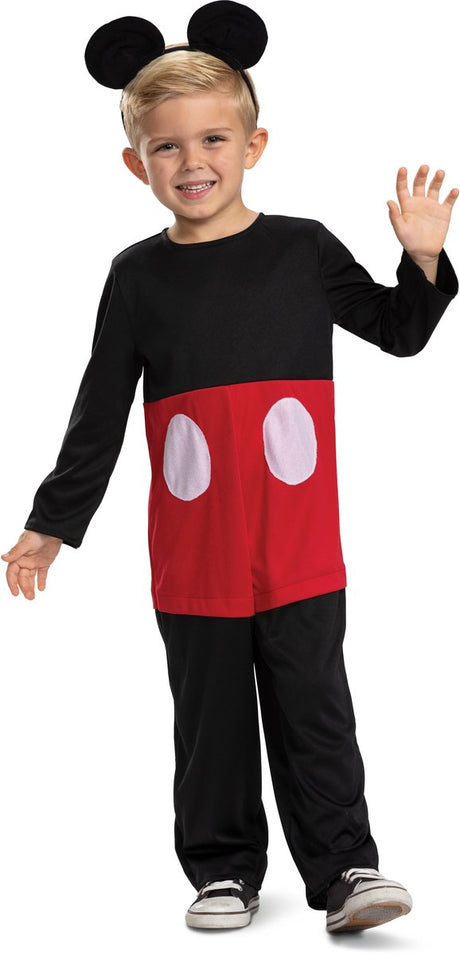 Travestimento disney - amici di Topolino cg prescolare, costume di Topolino classico, taglia s (5 - 6 anni), ragazzi
