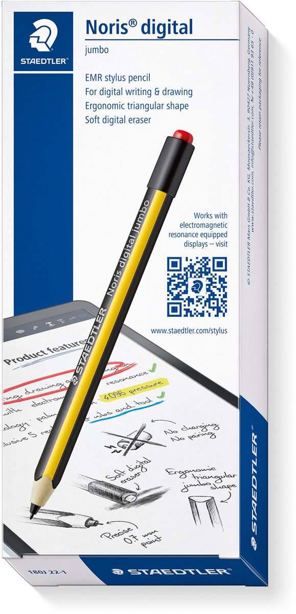 Staedtler - noris digital jumbo - matita - 1 pezzo - giallo-nero
