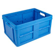 Cassetta pieghevole chiusa quadrata Sunware 32l blu