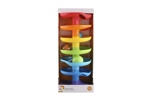Playgo - rampa arcobaleno con 3 palline colorate