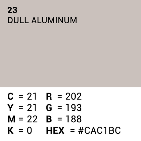 Carta di sfondo superiore 23 Alluminio opaco 1,35 x 11m