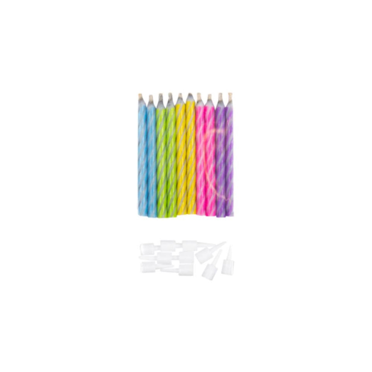 Candeline magiche Globos 0,5x6 cm 10 pezzi su cartoncino