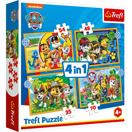 Paw Patrol Trefl Puzzle 4in1 35-70 pezzi