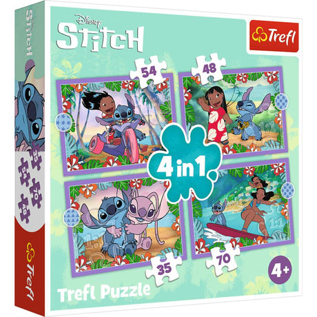 Puzzle 4in1 Trefl Disney Stitch 35-70 pezzi