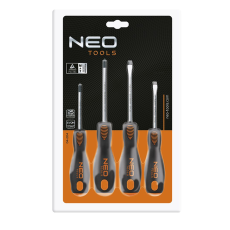 Set cacciaviti Neo Tools 4 pz acciaio cromato magnetico