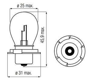 Lampada Bosma 6V-15W P26S