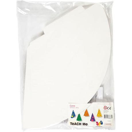 Creotime https: www.cchobby.nl cono-h-23-cm-p-16-5-cm-230-gr-bianco-50-pezzi-1-scatola