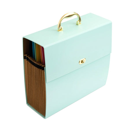 We r makers • contenitore per carta per fisarmonica 12x12 menta