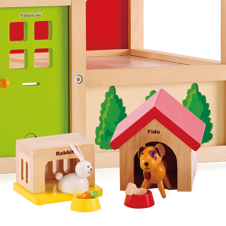 Animali domestici della casa delle bambole Hape