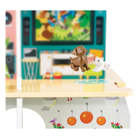 Hape houten muzikaal poppenhuis