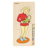 Beleduc puzzle a strati in legno gravidanza