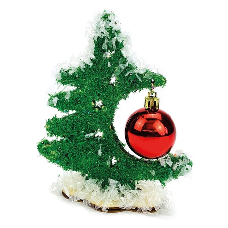 Albero di Natale artigianale in legno Beleduc con palla di Natale