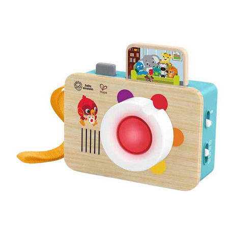 Macchina fotografica giocattolo con obiettivo didattico Hape