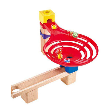Set domino con binari per biglie in legno Edugro Hape - 50 pezzi.