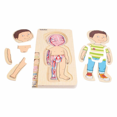 Beleduc puzzle a strati in legno ragazzo - 5 strati
